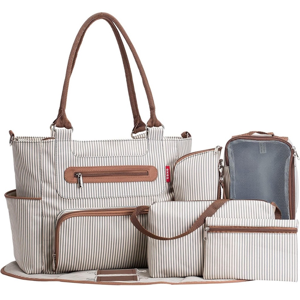 5 Piece Set Compact Baby Bag
